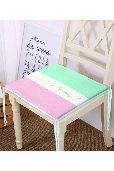 Realhomes Hello Beautiful Mavi & Pembe Цифровий друк на блискавці Подушка для...