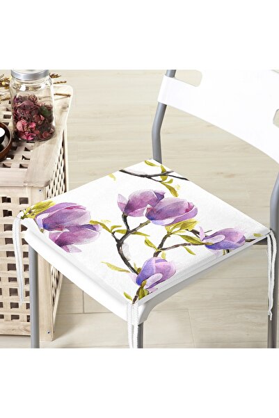 Realhomes Сучасна подушка для стільця з цифровим принтом у вигляді квіткового...
