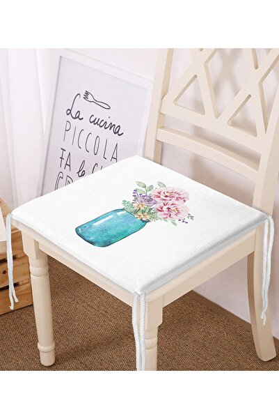 Realhomes Цифровий друк з квітковим візерунком на чохлі для стільця з блискавкою