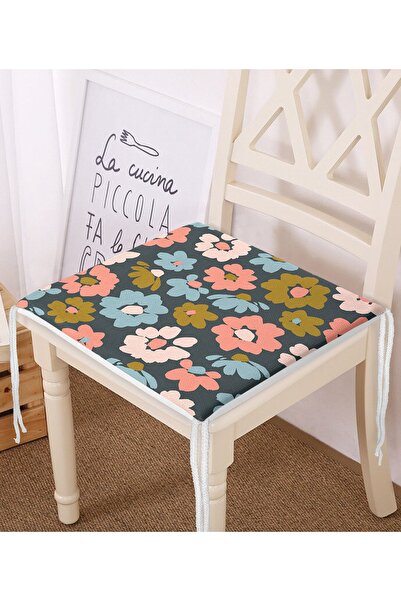 Realhomes Сучасна подушка для стільця з цифровим принтом у вигляді кольорових...