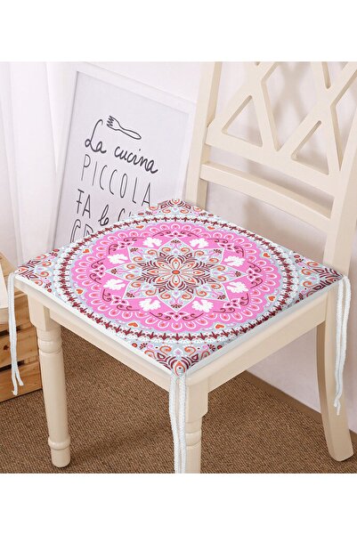 Realhomes Сучасна цифрова друкована подушка для стільця з блискавкою та квітк...