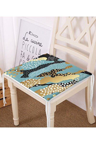 Realhomes На кольоровому тлі з золотими деталями, з цифровим принтом, сучасна...