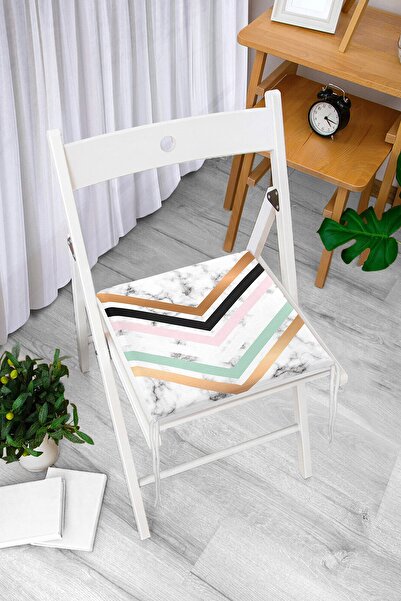 Realhomes Кольоровий геометричний візерунок з мармуровим мотивом, цифровий др...