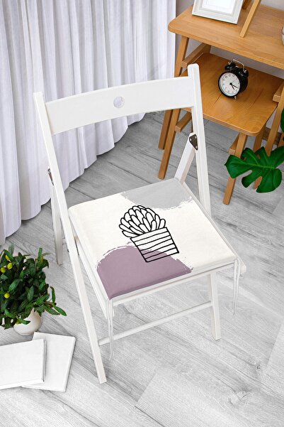 Realhomes Šareni dizajn kaktusa na podu, digitalno štampani moderni jastuk za...