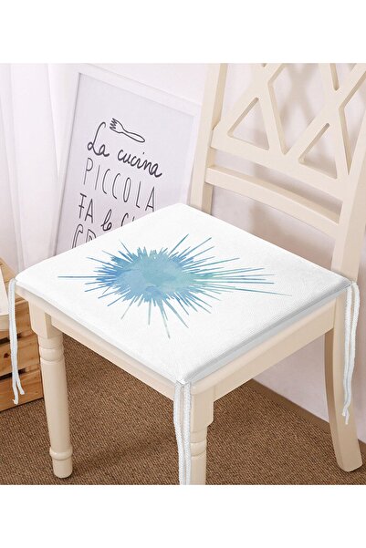 Realhomes Сучасна подушка для стільця з цифровим принтом у вигляді кольорових...