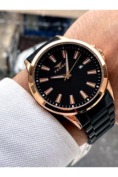 FERRO Original Steel Men's Watch + Bracelet