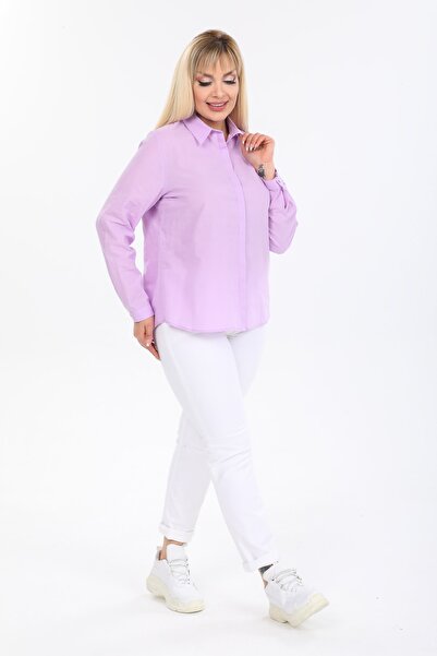 PERA CLUB Plus Size 100% Cotton Shirt