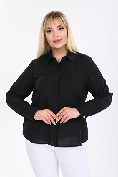 PERA CLUB Plus Size 100% Cotton Shirt