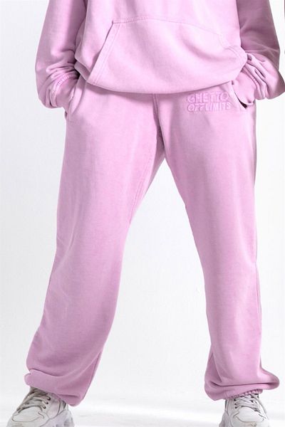 Ghetto off limits Unisex Μωβ πλενόμενο Jogger