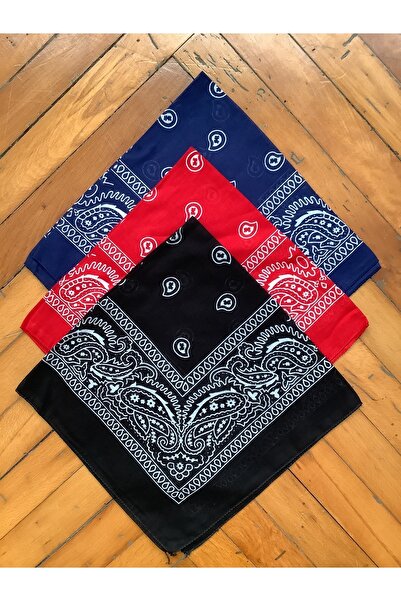 Rupen Kraft 100% Cotton Bandana 3-Piece Bandana Set Bandana Combination