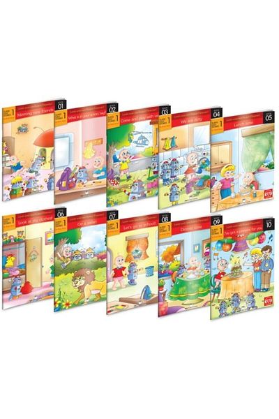 MK Publications Primary School English Story Set 1st Grade 10 Books + Audio Files