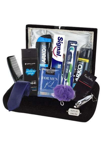 Arko Men Erkek Bakım Seti Pierre Cardin Çorap - Güzellik Paketim Damat Sandığı