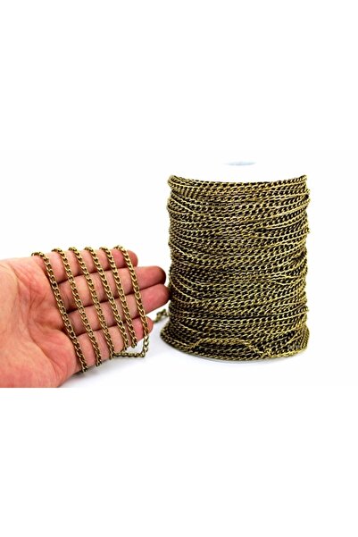 yfhobi 1 Metre - 1 Mm Alüminyum Zincir, Kolye Zinciri, Takı Zinciri, Antik Sa...