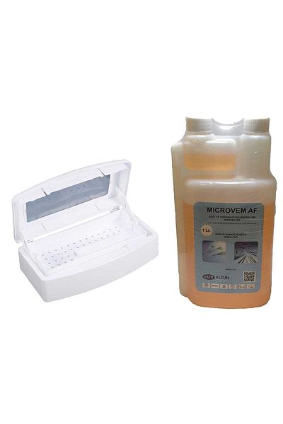 ELLEA NAIL Elevator Sterile Container and 1 Lt Disinfectant