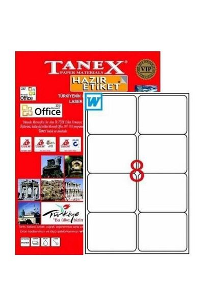 Tanex Ετικέτα λέιζερ 99,1*67,7mm Tw-2008