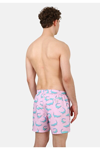 John Frank Crodile Pink Deniz Şortu