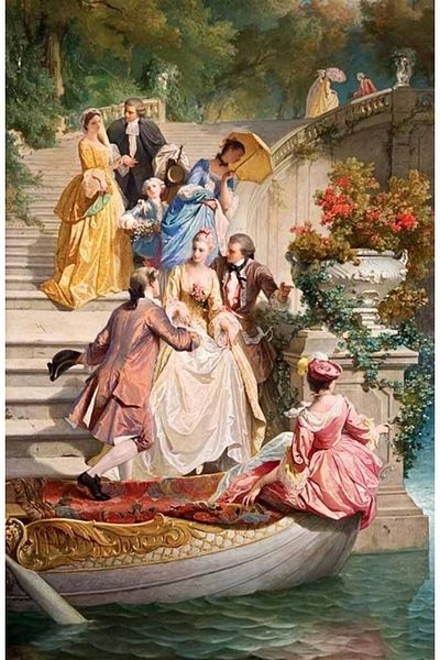 Marcel Kristal Tablo Travel on Gondola Diamond Mosaic Painting 46X69Cm