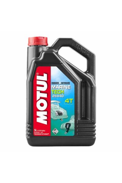 Motul Marine Tech 4t 25w40 5 Litre-nmma Fc-w