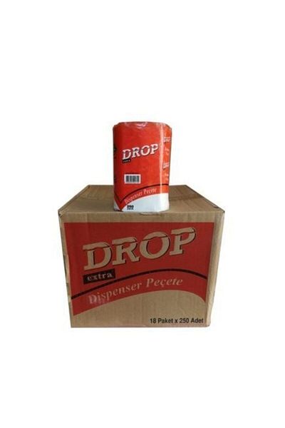 Drop Dispenser Napkin 250 Sheets 18 Packs