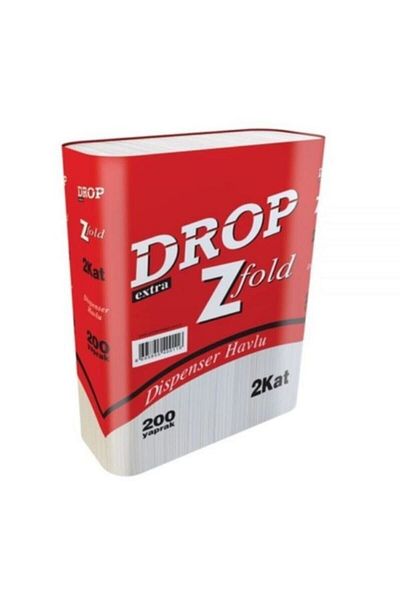 Drop 200 Extra Z Folded Dispenser Towels - 12 Pack