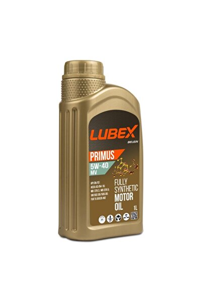 Lubex Primus Mv 5w-40 1 Lt Tam Sentetik Motor Yağı