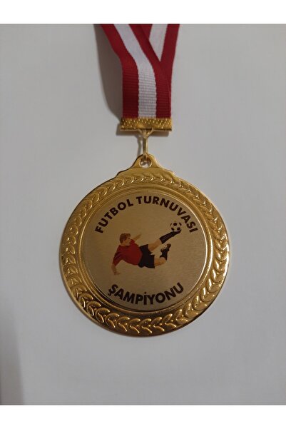 Madalya -madalyon Futbol 10 Adet Metal Üzeri Baskılı