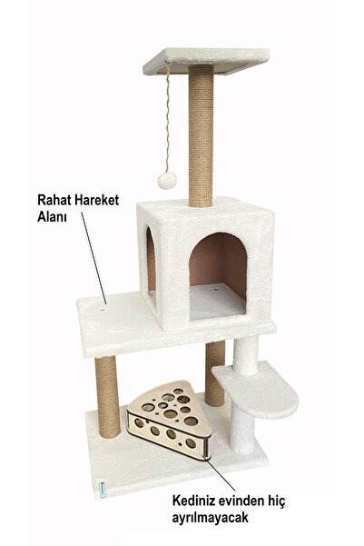 Nursoft Kedi Tırmalama Evi Ve Kedi Oyun Evi