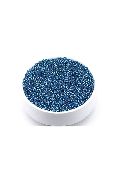 yfhobi 50 gram -küçük Boy Kum Boncuğu, 1.5 Mm, Takı Yapım Boncuğu, Parlak Şeffaf Açık Mavi Renk, K18