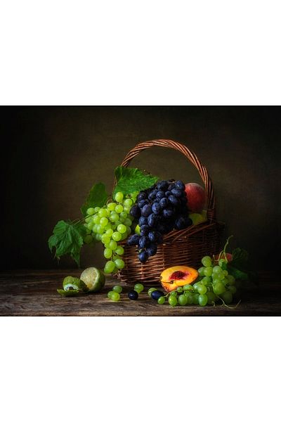 Marcel Kristal Tablo Fruits in the Basket Pixart Art Diamond Mosaic Painting Diamond Turkey 66*51