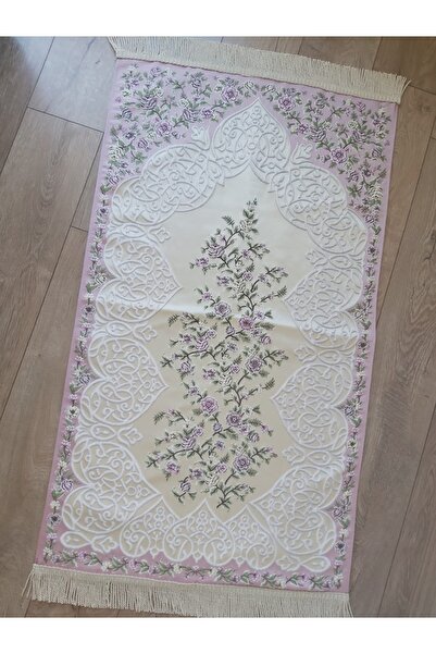 Nurka Çeyiz Çeyizlik Hediyelik Bohça Için Çiçek Detaylı Lüx Goblen Seccade