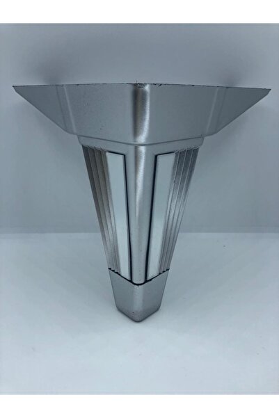 KARAKOÇ Söğüt,15*15*15 Plastik Gümüş, Pleksili Koltuk,baza,mobilya Ayağı (4 A...