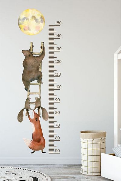 Piksel Grafik Stair Adventure Height Meter Kids Room Wall Sticker
