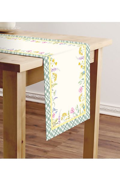 RİTMOHOME Flower Spring Bohemian Etnic Runner