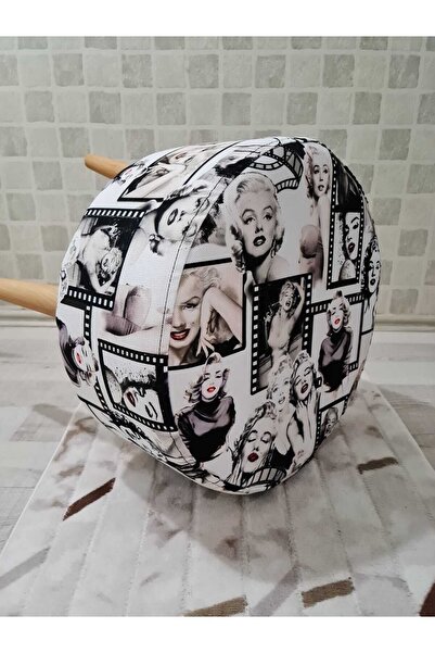 PufyHome Etna Özel Seri Marilyn Gürgen Ayaklı Çok Amaçlı Puf Koltuk