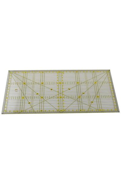 hodbehod Plastic transparent 30x15 cm Riglă de tăiere pentru modelism, croitorie, patchwork