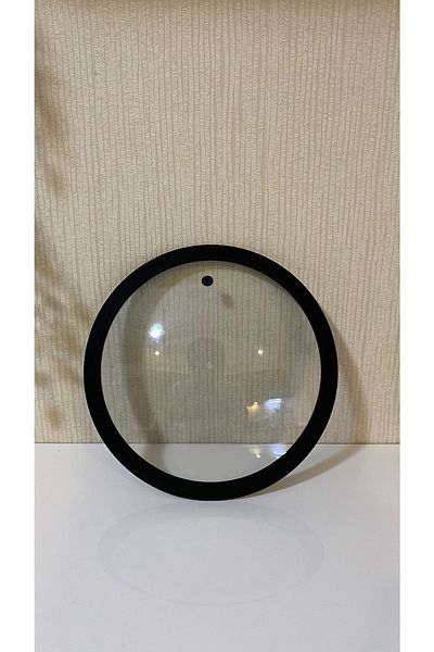Casa Milano Black Silicone Glass Cover 28 Cm