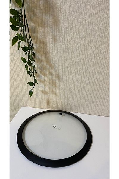 Casa Milano Black Silicone Glass Cover 28 Cm