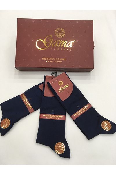 Gama Çorap 3 τεμάχια Mercerized + Bamboo Blended 100% Natural Nylon Λεπτές καλοκαιρινές ανδρικές κάλτσες