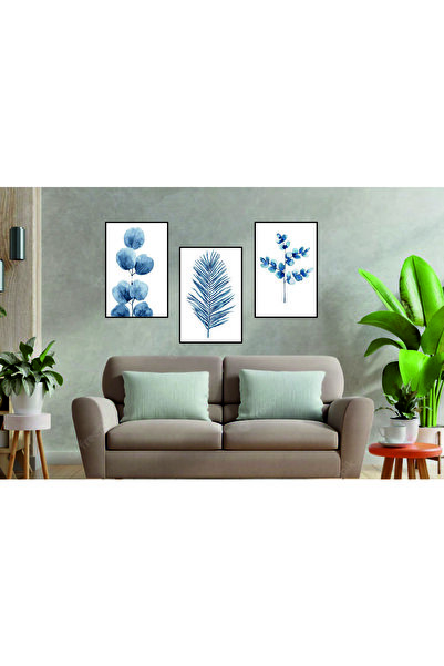 RET Dizayn Tablou decorativ retro din MDF cu motive florale (cu aspect de ramă)