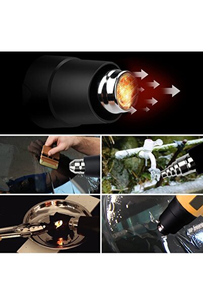 stilmax Germany Sıcak Hava Isı Tabancası 4200 W Çift Kademeli Termik Koruma Sıcak Hava Makinesi 900 C°