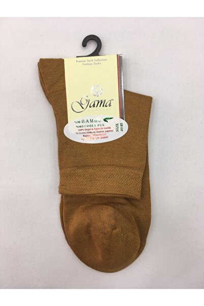 Gama Çorap Bambu %100 Doğal Naylonsuz Düz Renkli Konçlu Ince Yazlık Erkek Patik
