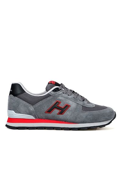 Hammer Jack Genuine Leather Peru M Men's Sneakers Gray Red Navy Blue