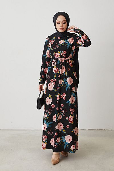 MODAEFA Floral Patterned Women's Dress