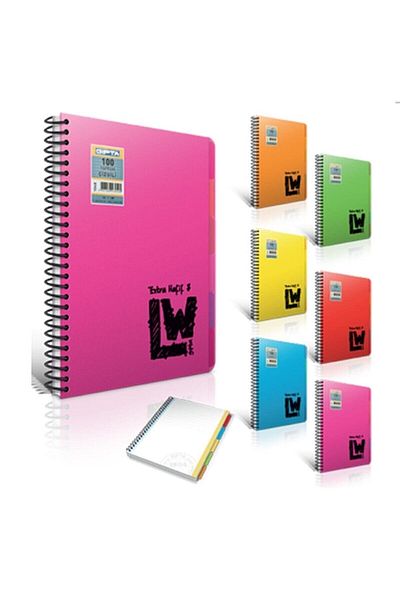 Gıpta Lw S-t Leaf 5 Separators Pp Cover Notebook (a4)-150 Sheets 4+1