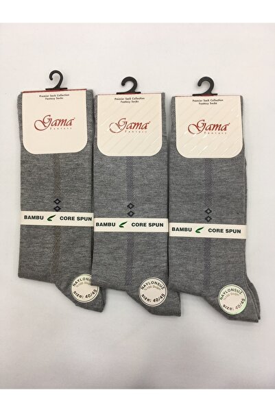 Gama Çorap 3 броя тънки летни мъжки чорапи от бамбук, 100% естествени, без найлон, с шарки