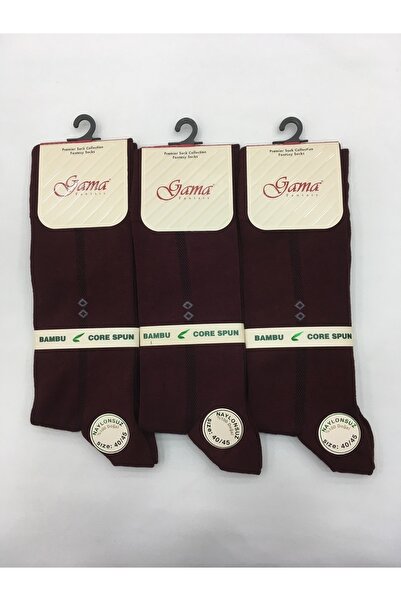 Gama Çorap 3 броя тънки летни мъжки чорапи от бамбук, 100% естествени, без найлон, с шарки
