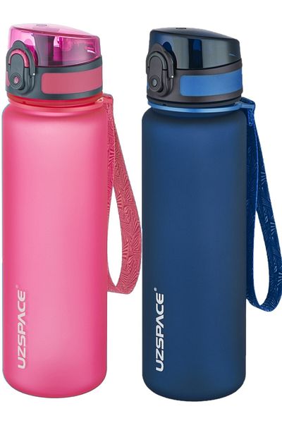 Uzspace Set of 2 500ml Tritan Water Bottle