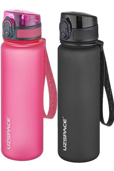 Uzspace Set of 2 500ml Tritan Water Bottle