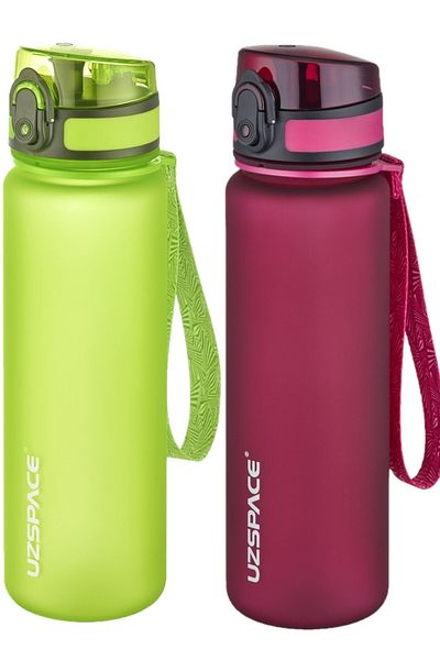 Uzspace Set of 2 500ml Tritan Water Bottle