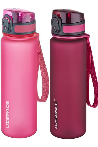 Uzspace Set of 2 500ml Tritan Water Bottle